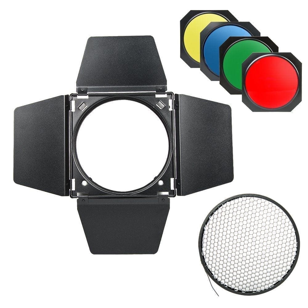 Barn Door, Grid and Gel kit for 7in reflector - Image 9