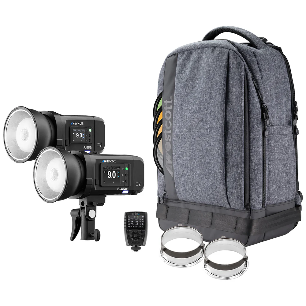 Westcott FJ400 II 2-Light Backpack Kit with Wireless Trigger